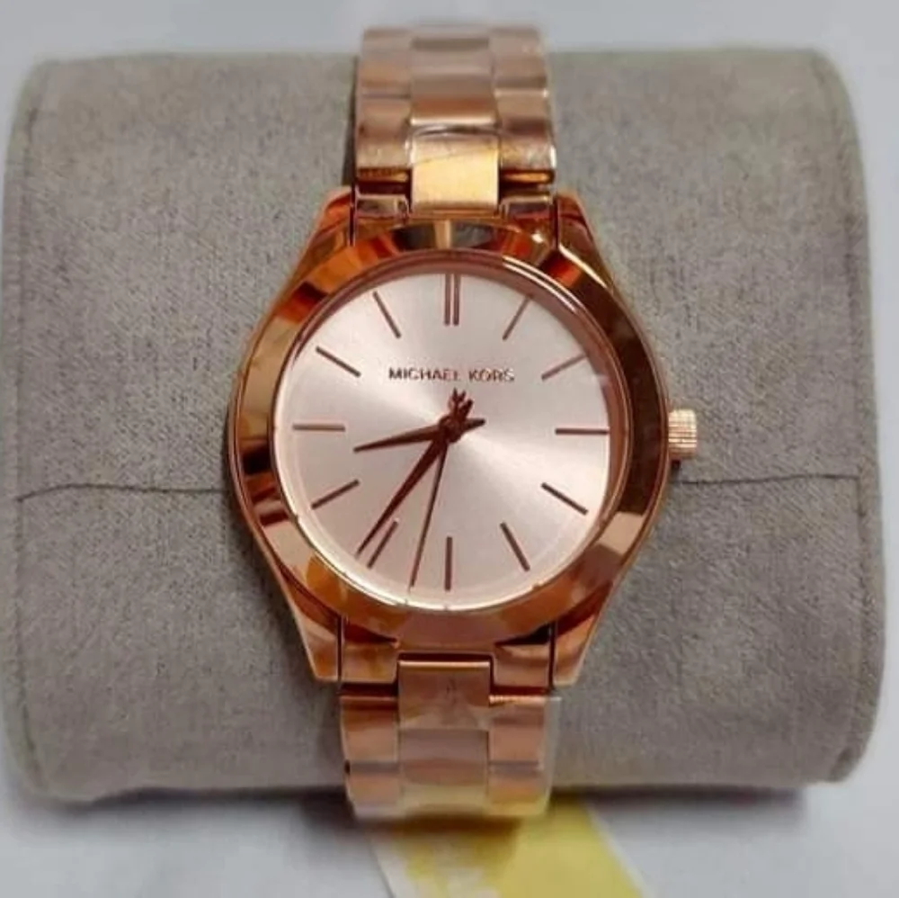 ***NEW*** Michael Kors Slim Runway Women's Watch, Stainless Steel Bracelet Watch - Picture 2 of 6